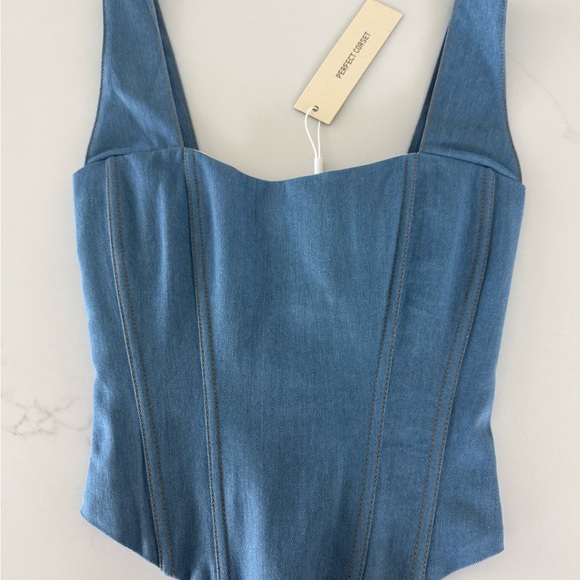Blue Crop Top - Picture 1 of 5
